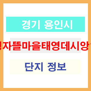 정자뜰마을태영데시앙1차 아파트 썸네일 이미지